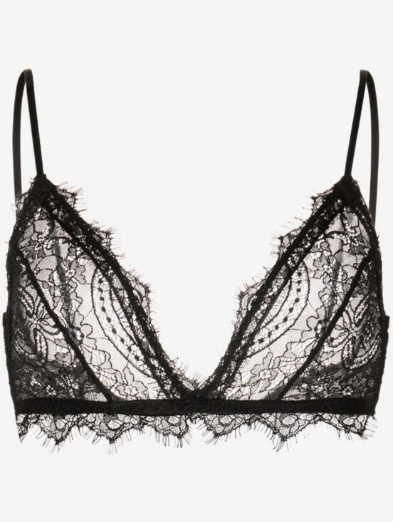 Anine Bing Other - ANINE BING sheer lace bra Black Lace Bralette - Women's Intimates